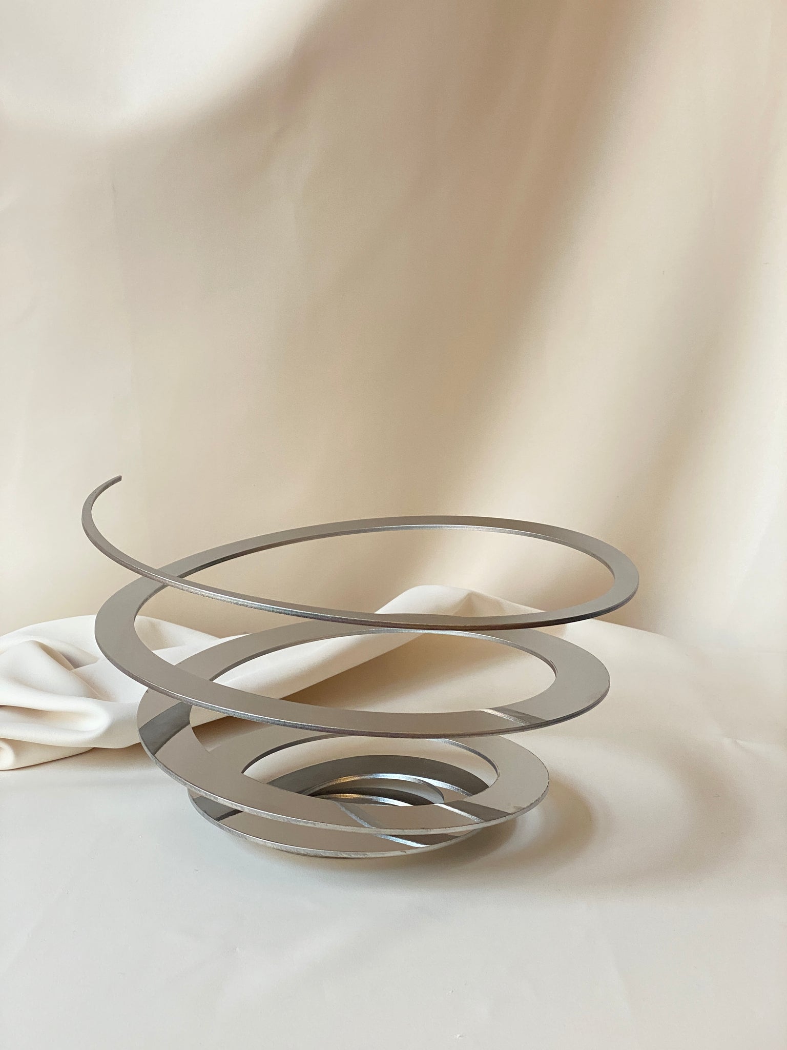 Chrome Spiral Bowl, Jacob Borch for Excel