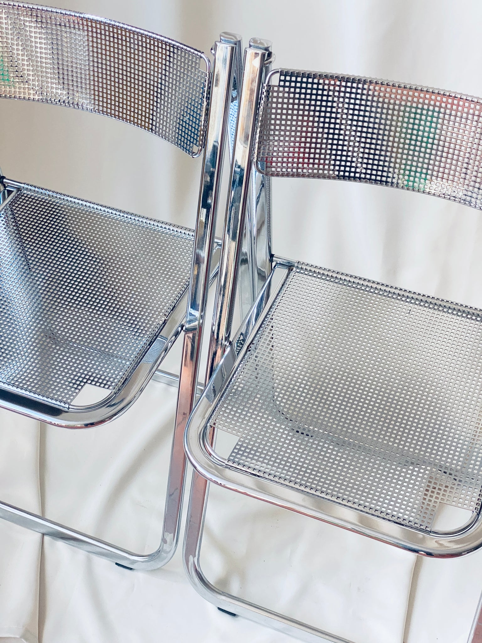 Chrome Folding Chair, Arrben “Tamara”, Italy