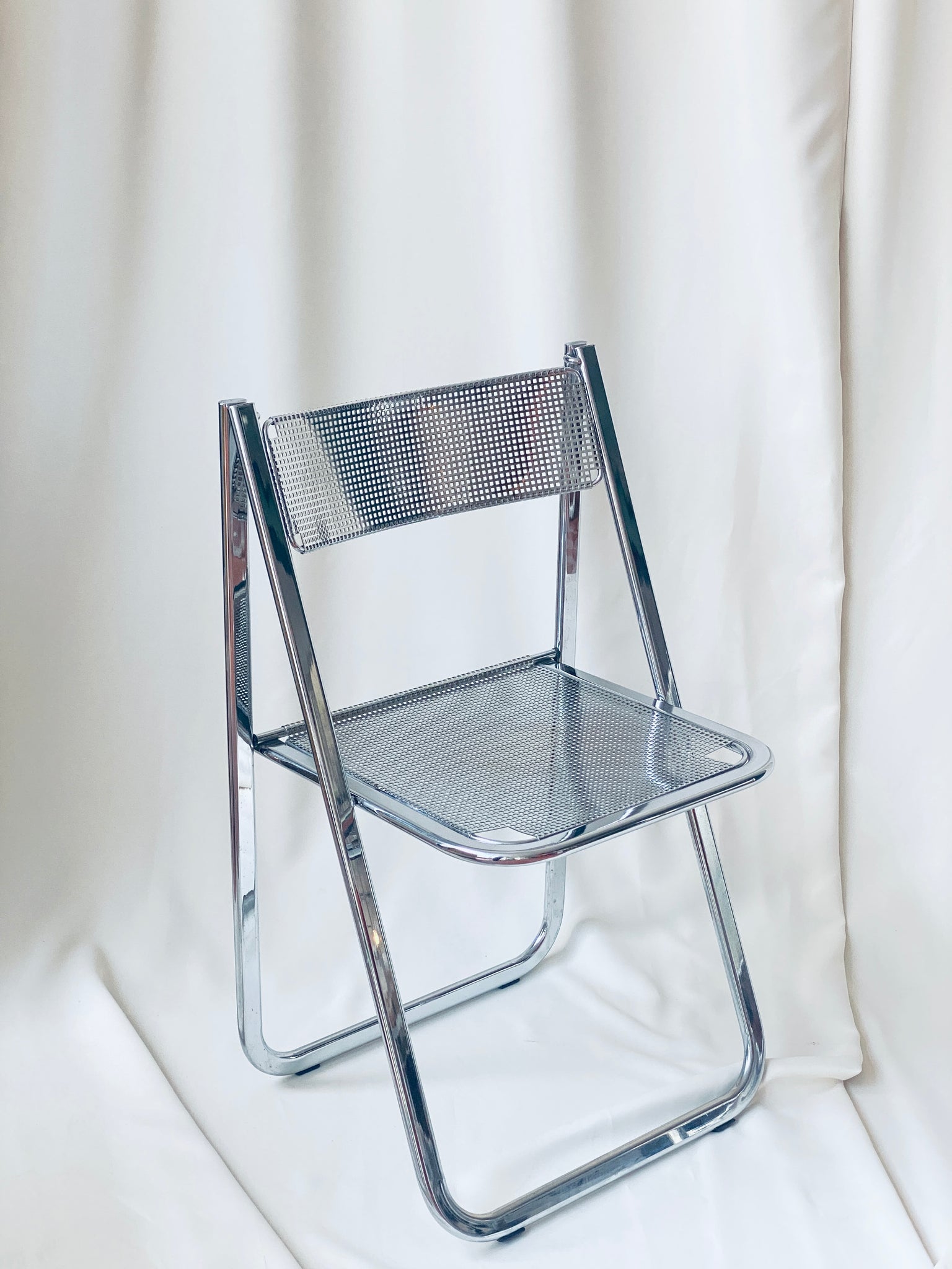 Chrome Folding Chair, Arrben “Tamara”, Italy