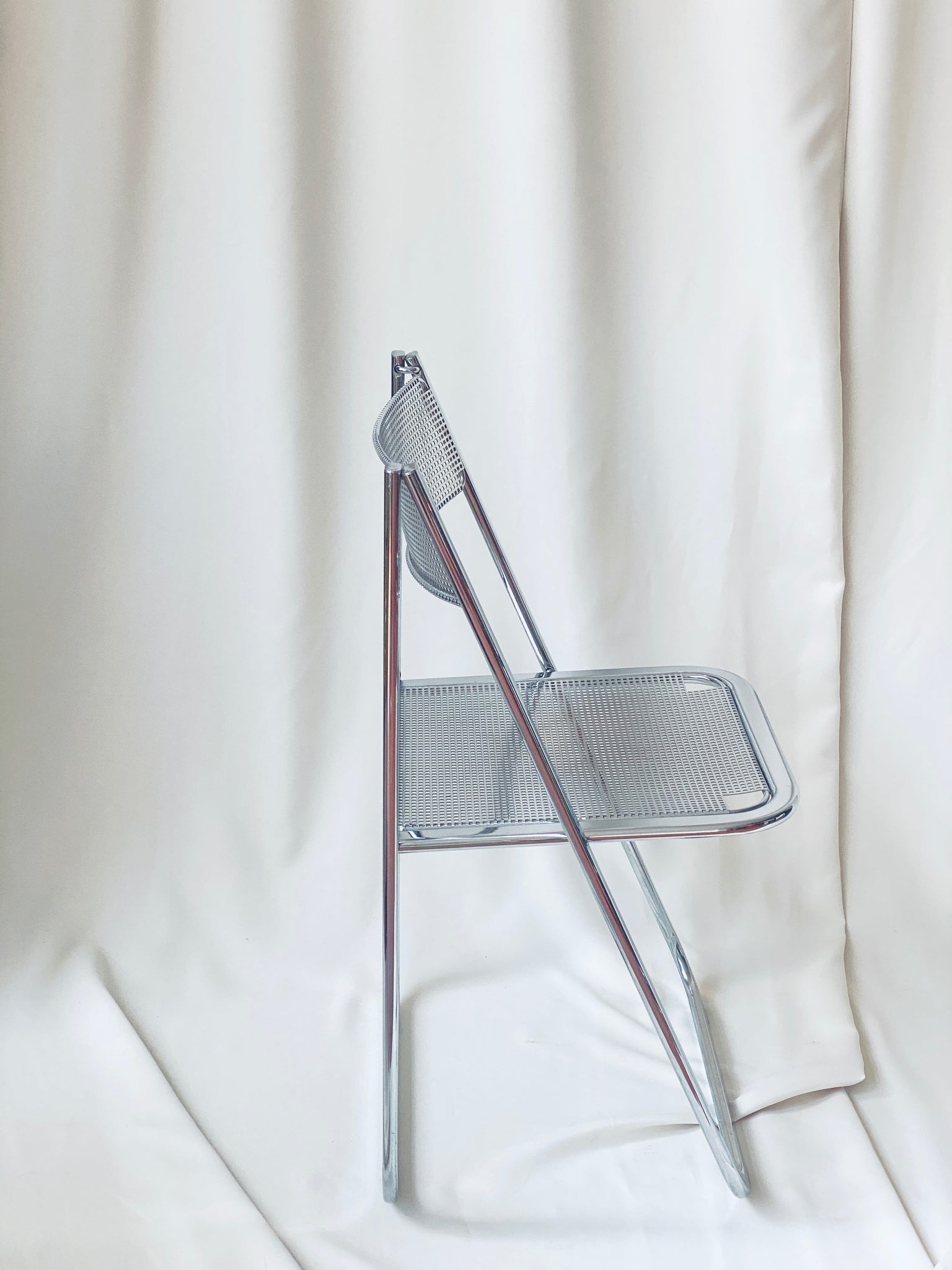 Chrome Folding Chair, Arrben “Tamara”, Italy