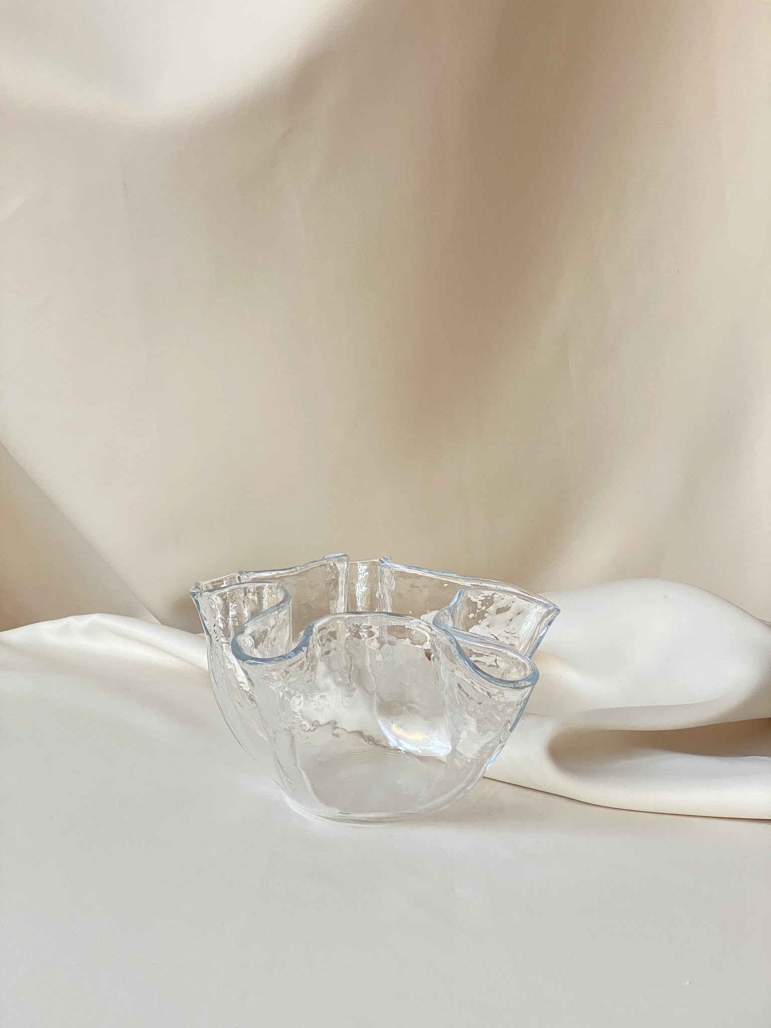 Fazzoletto Style Glass Bowl, Magnor Norway