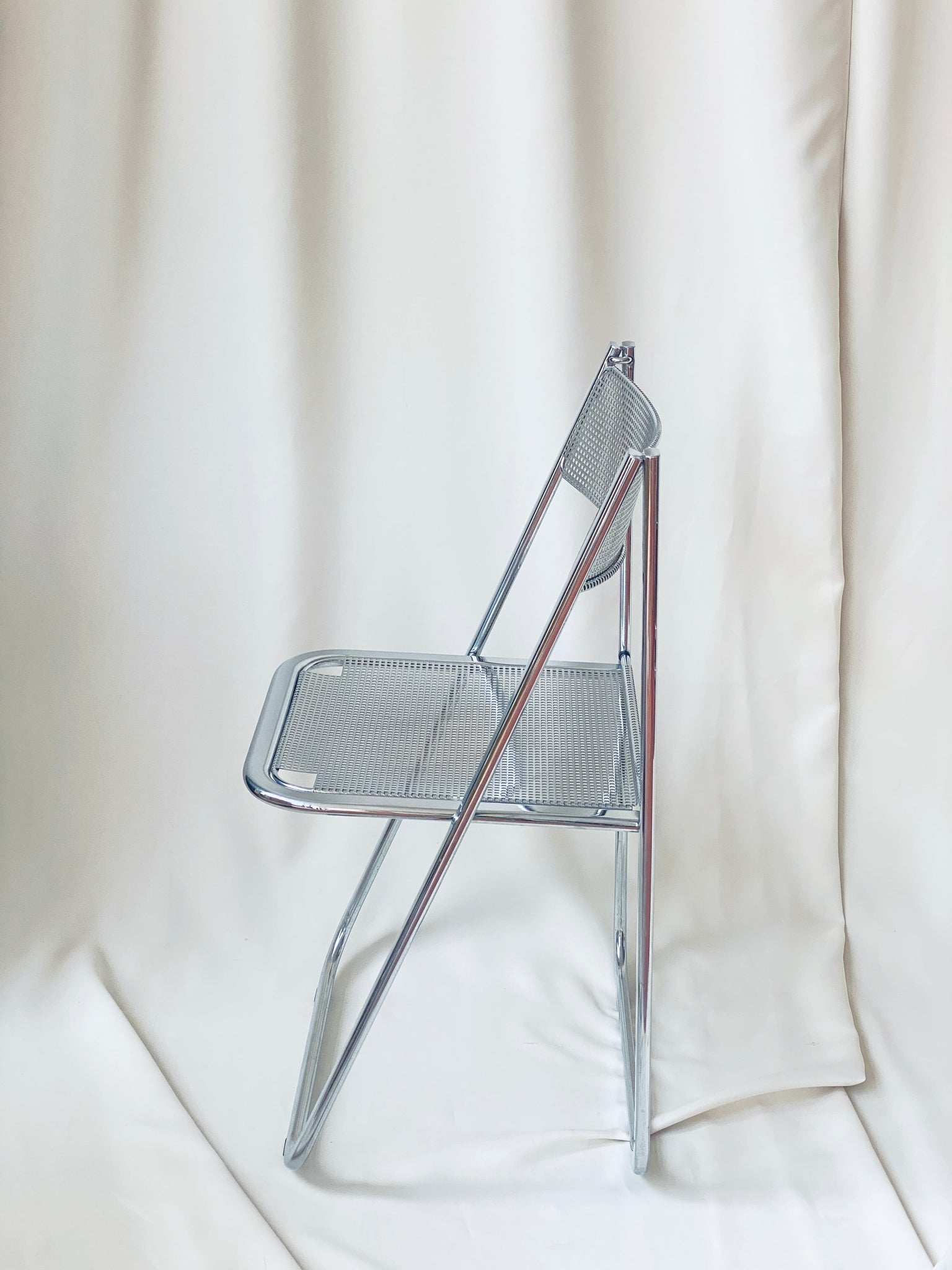 Chrome Folding Chair, Arrben “Tamara”, Italy