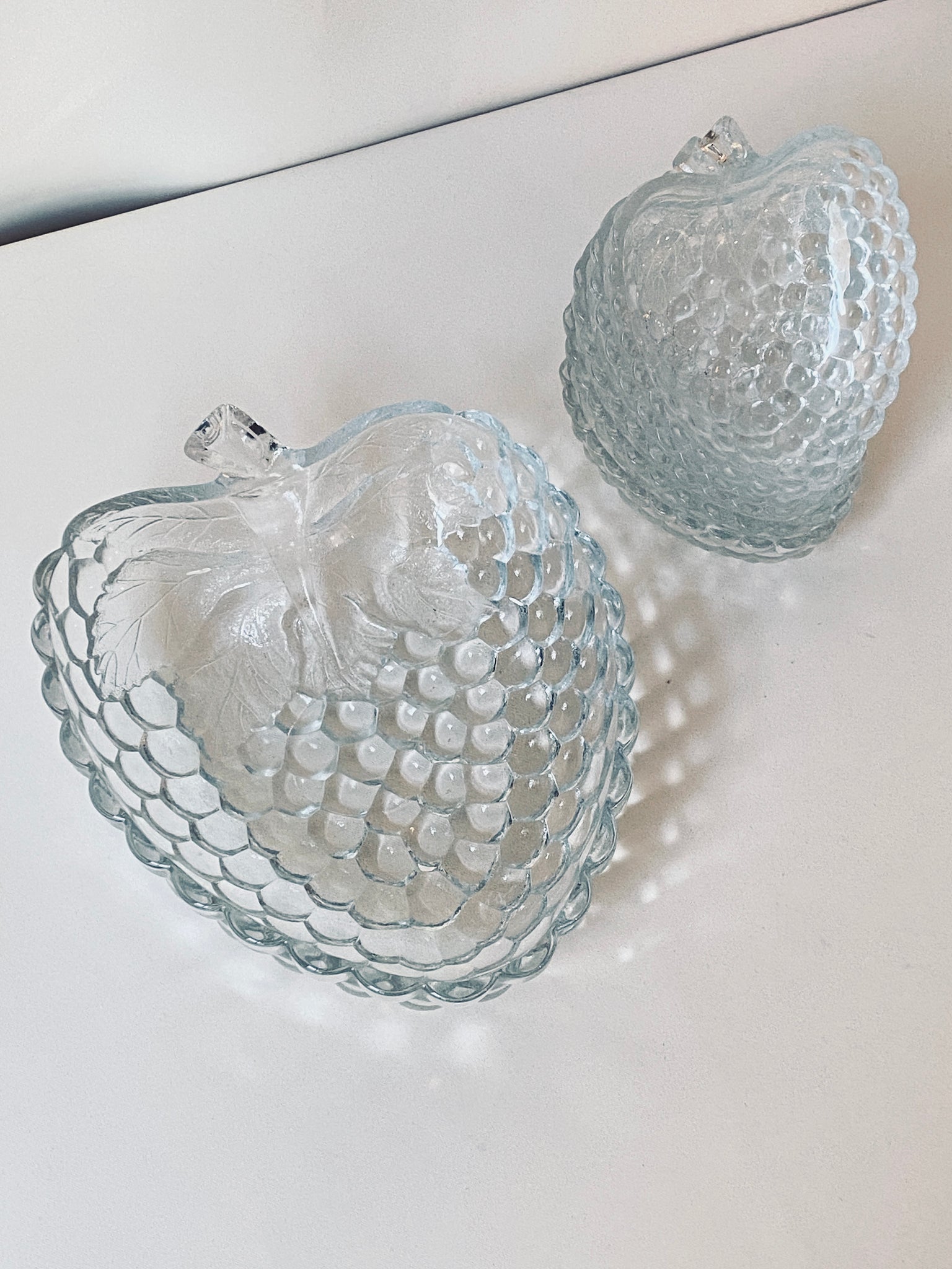 Raspberry Glass Bowl Set