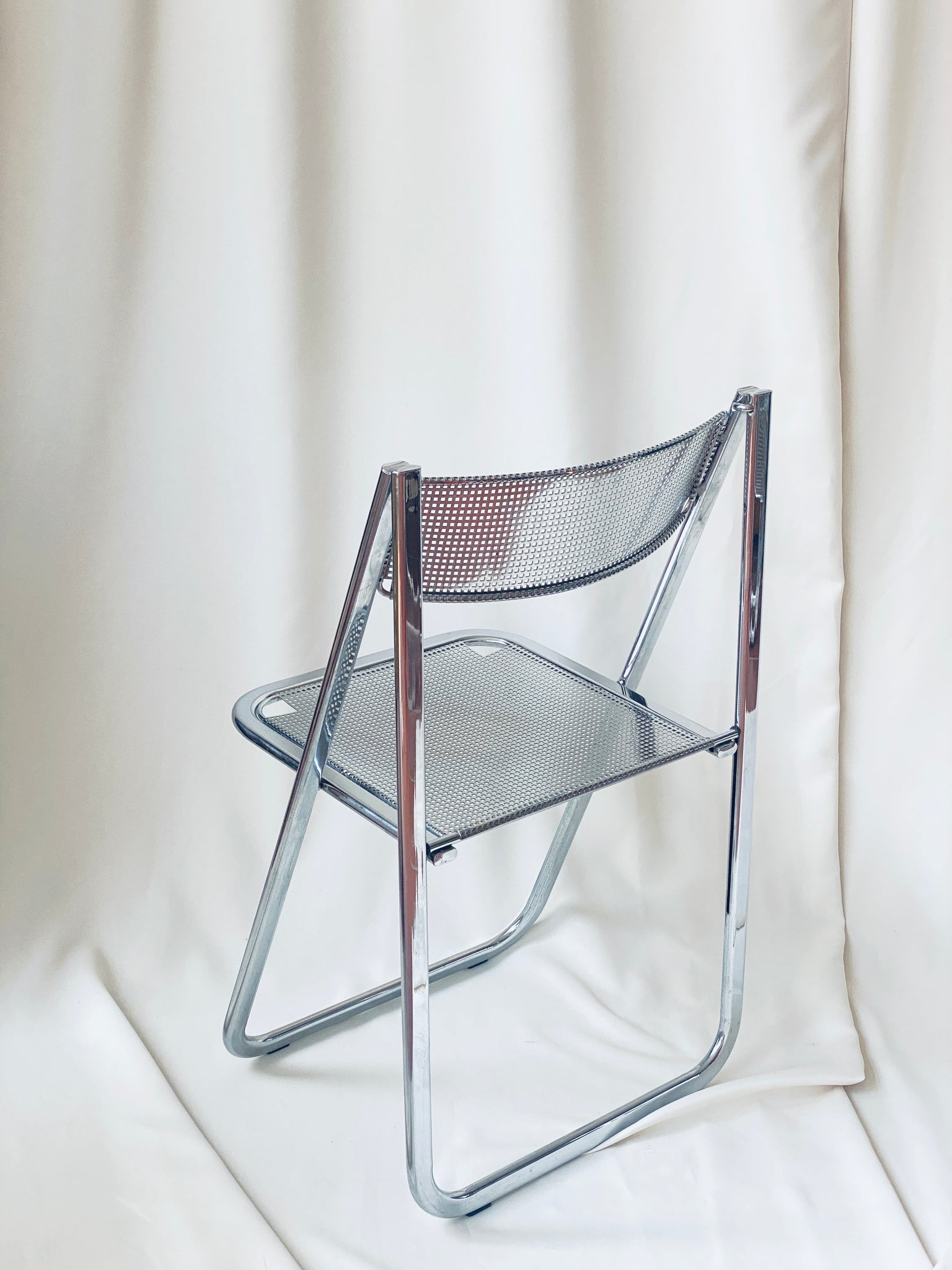 Chrome Folding Chair, Arrben “Tamara”, Italy