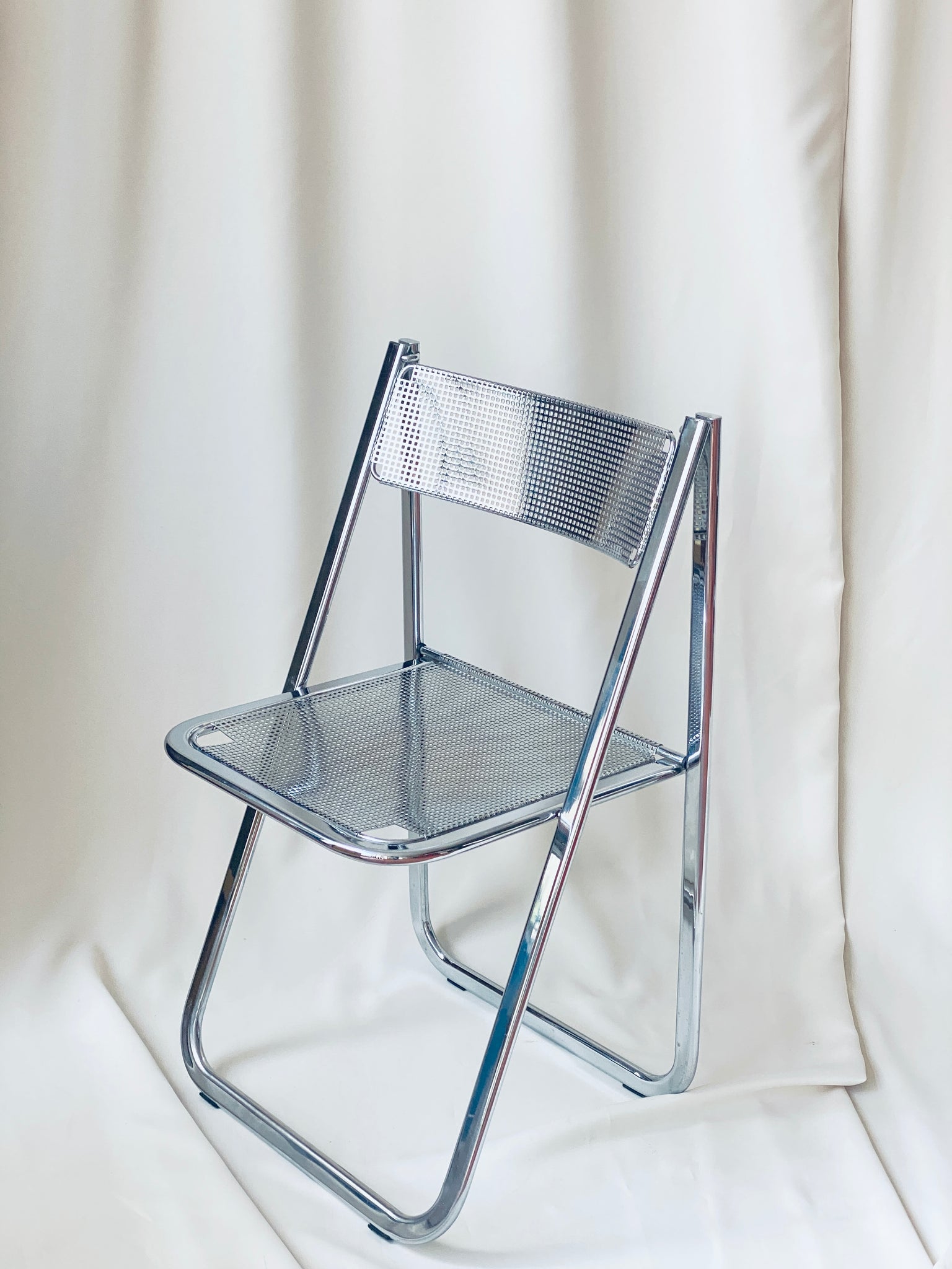 Chrome Folding Chair, Arrben “Tamara”, Italy