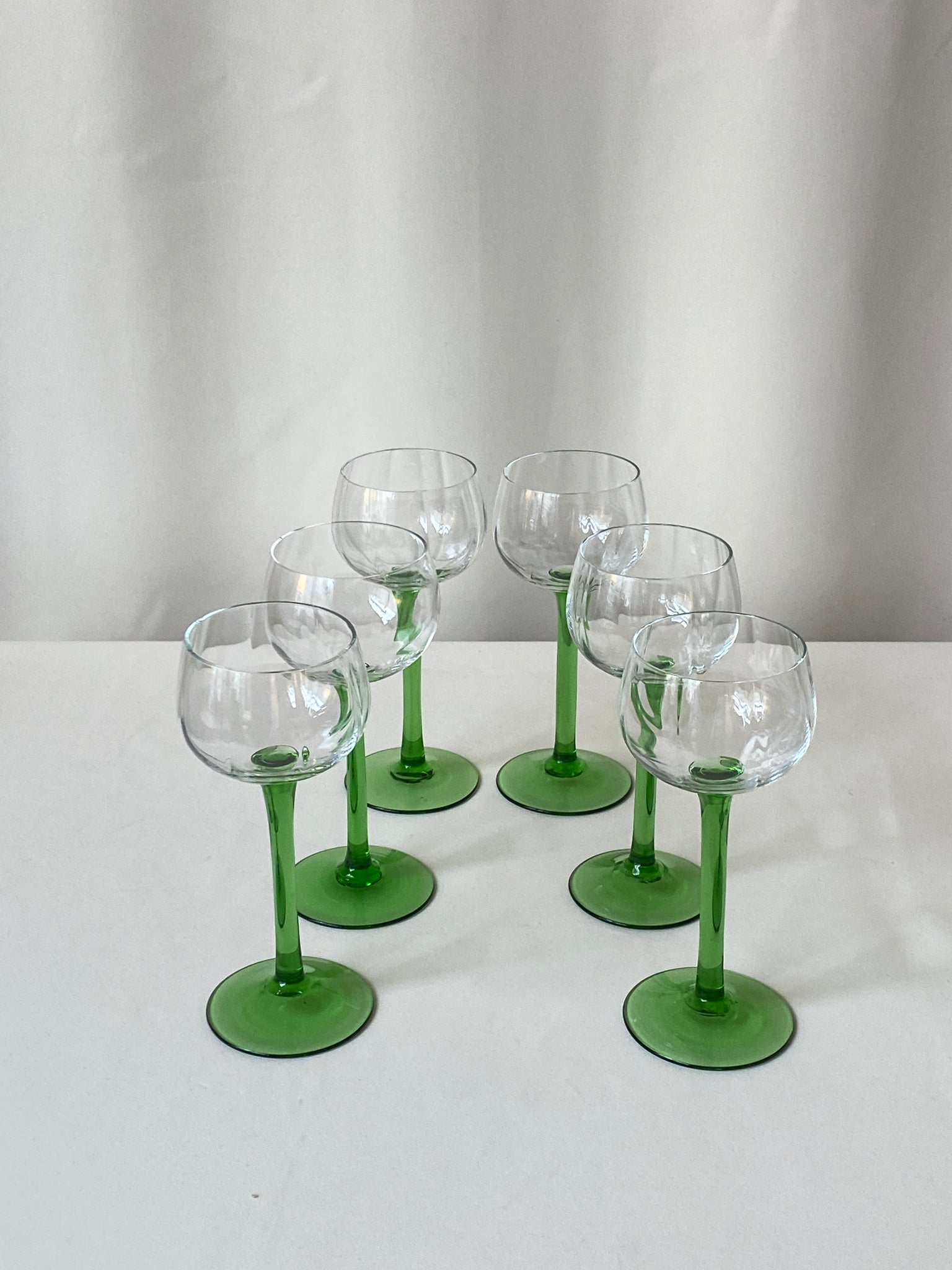 Art Deco Wine Glass, Set of 6