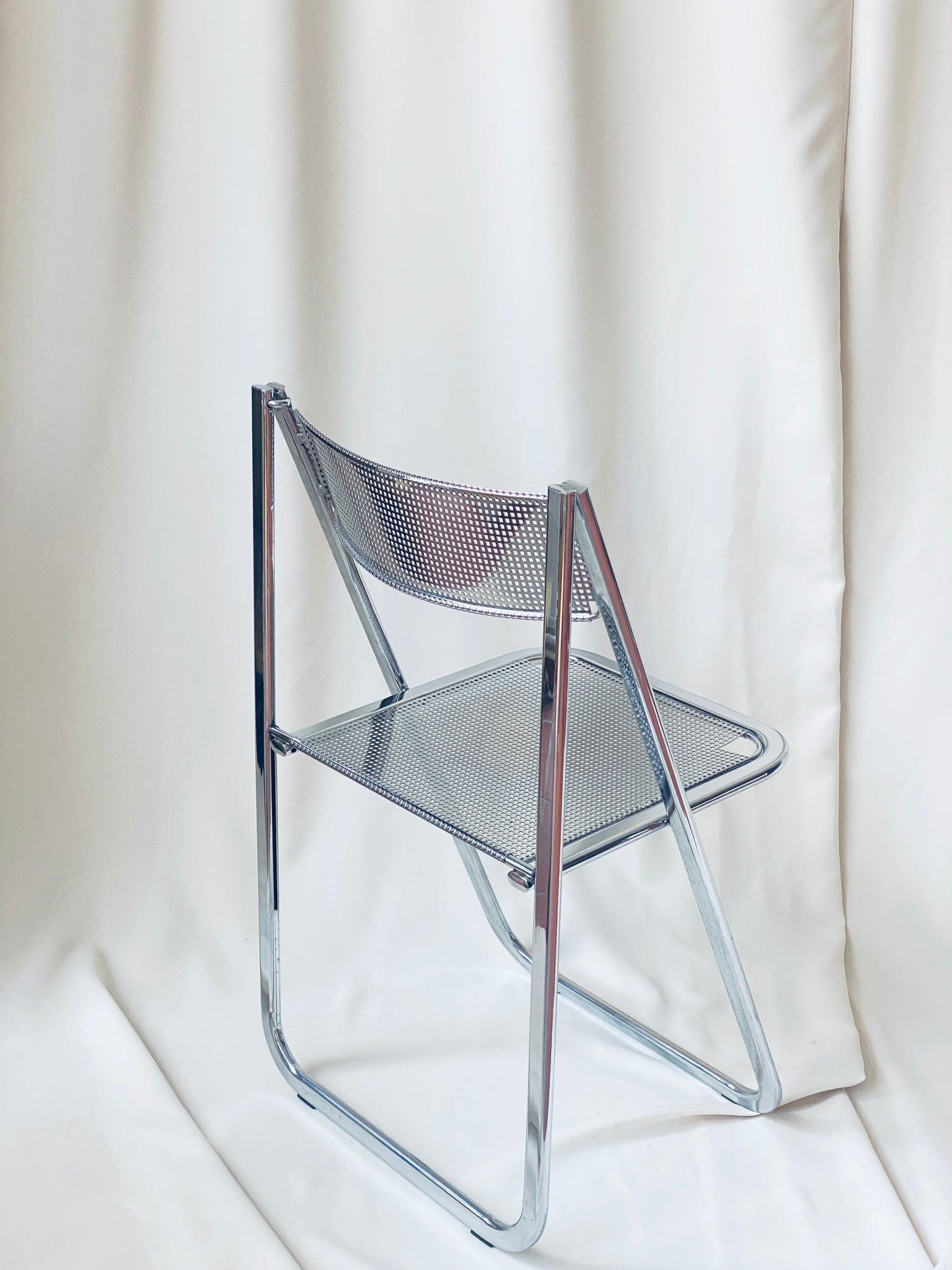 Chrome Folding Chair, Arrben “Tamara”, Italy