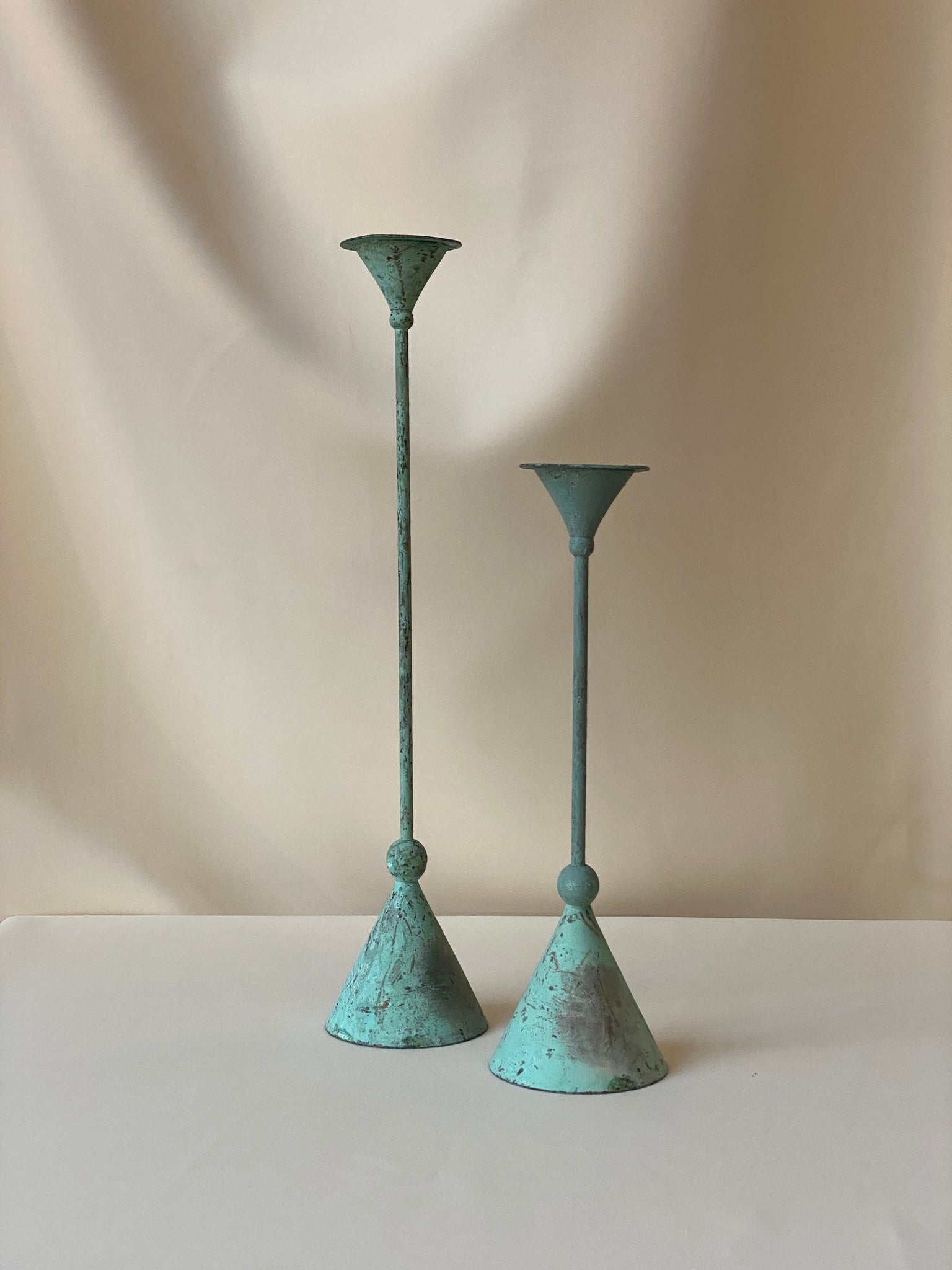 Memphis-Style Candle Holder, Set of 2