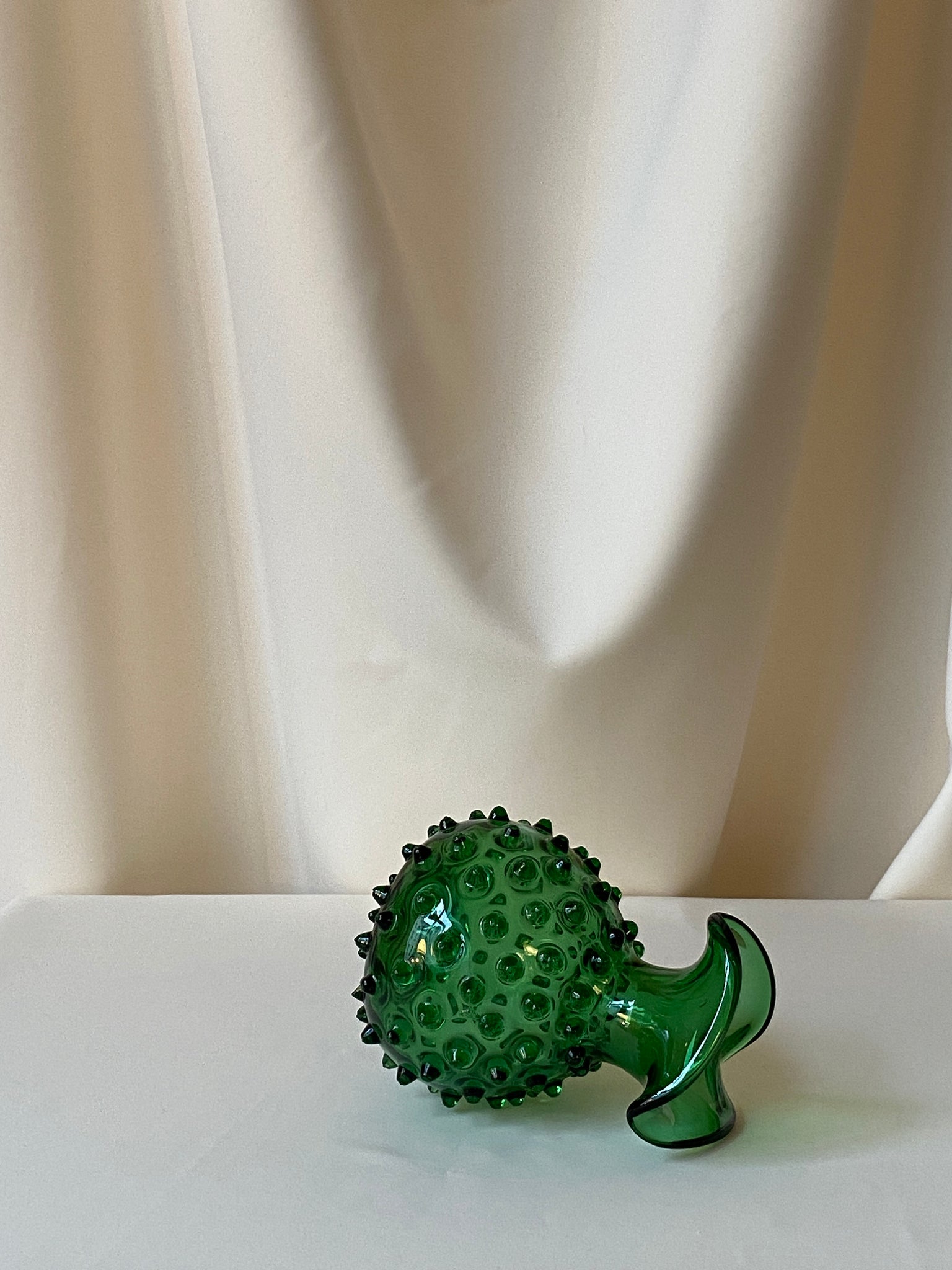 Murano Empoli Verde Hobnail Vase