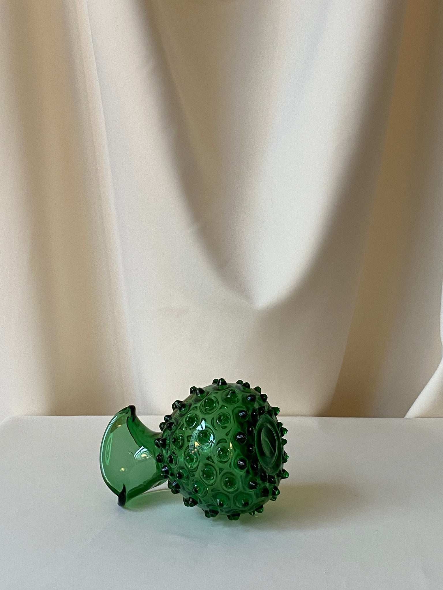 Murano Empoli Verde Hobnail Vase