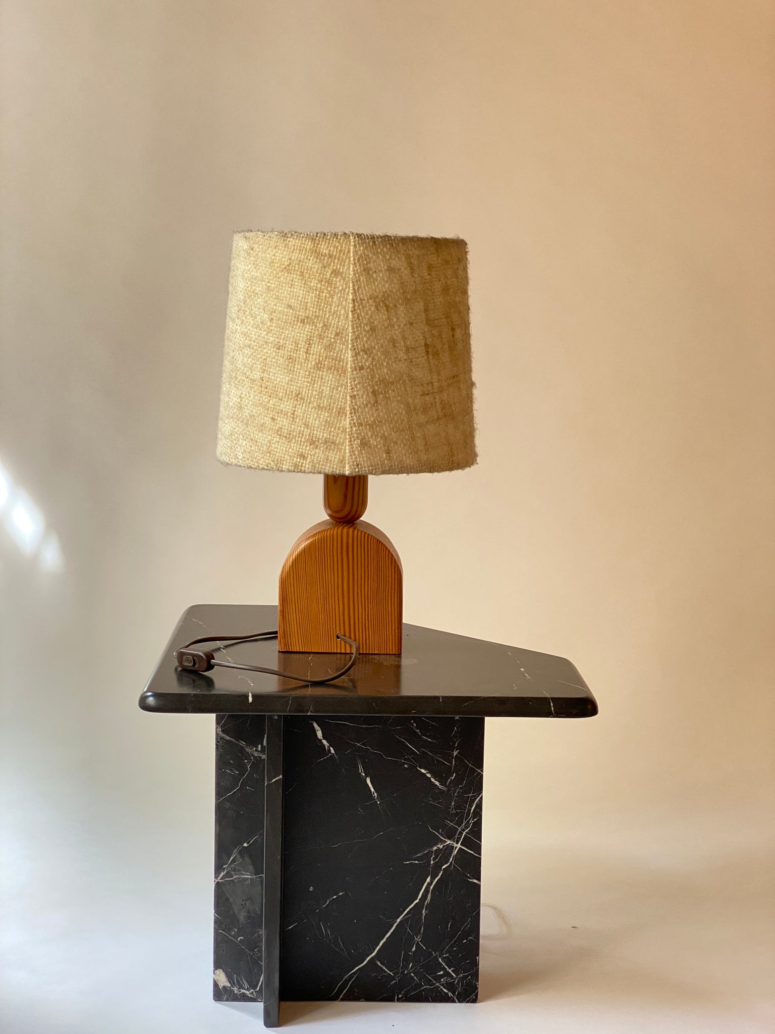 Solid Pine Table Lamp