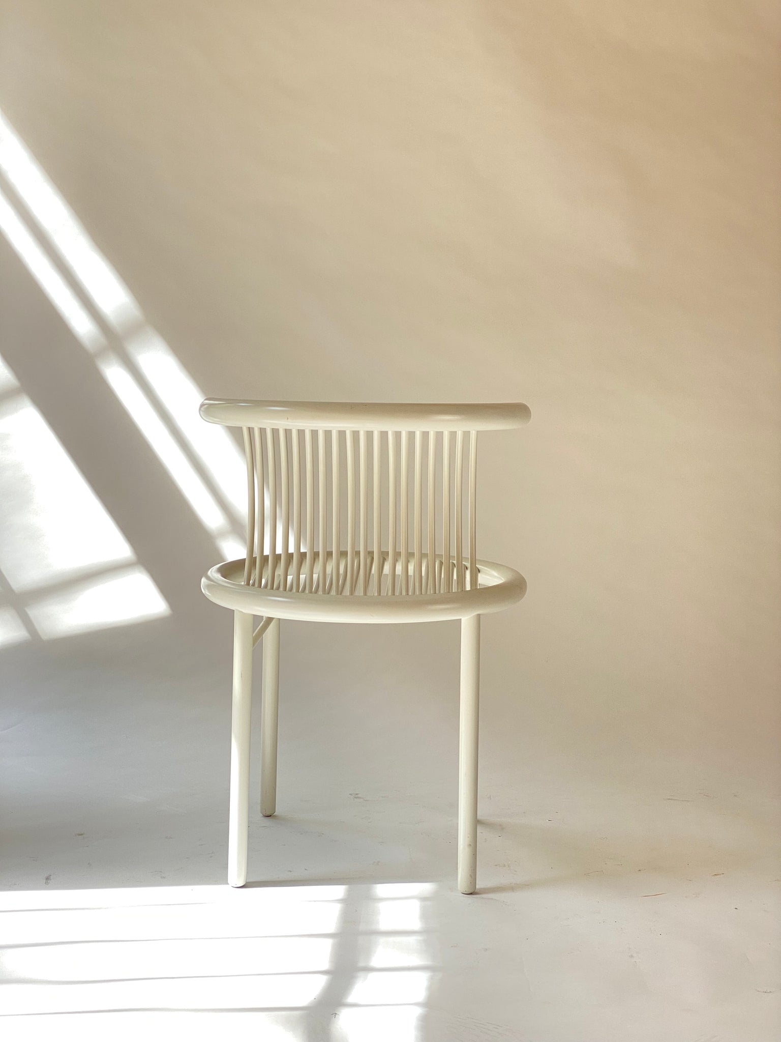 White Circo Dining Chairs by Herbert Ohl for Lübke, 1984