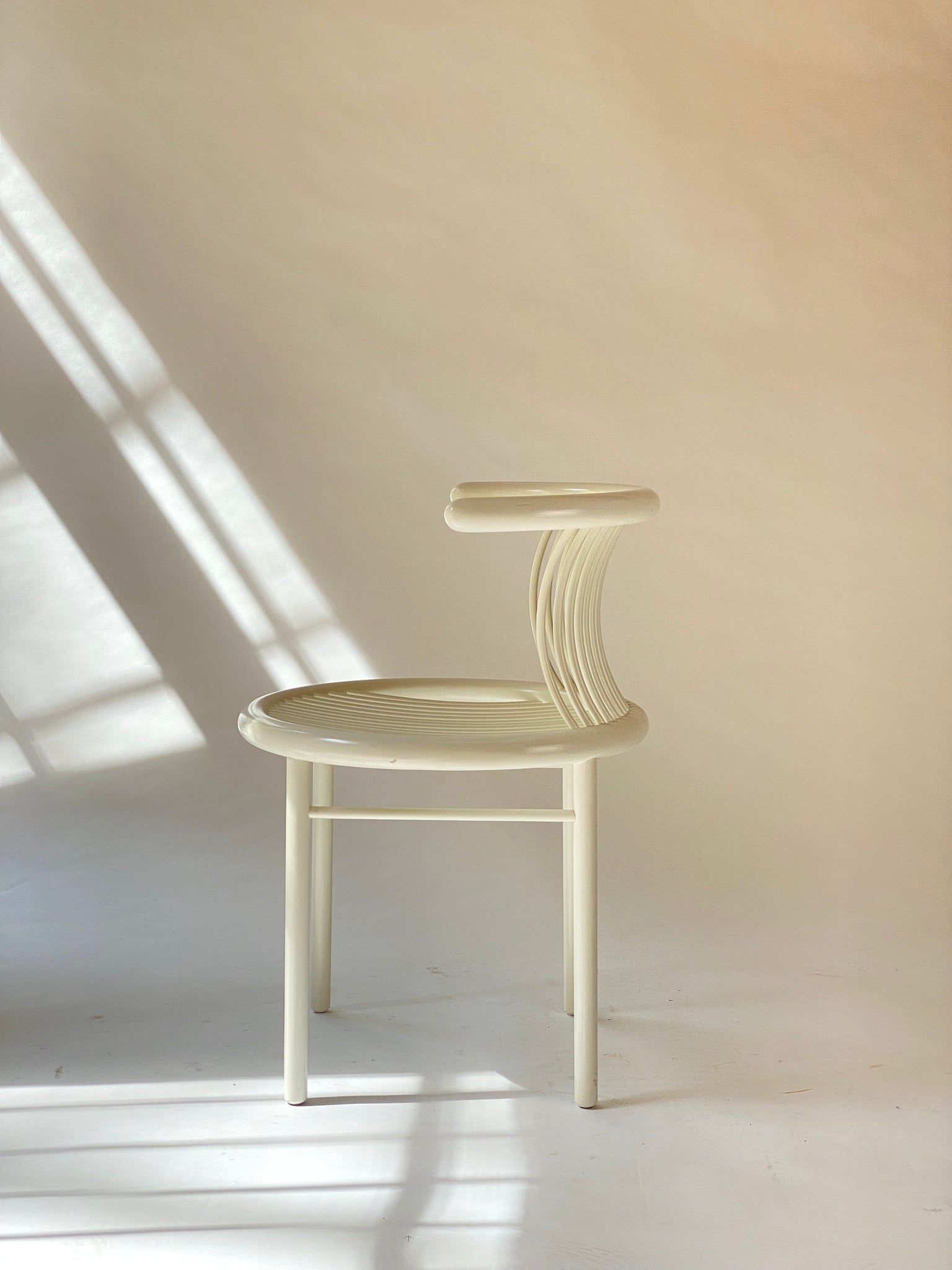 White Circo Dining Chairs by Herbert Ohl for Lübke, 1984