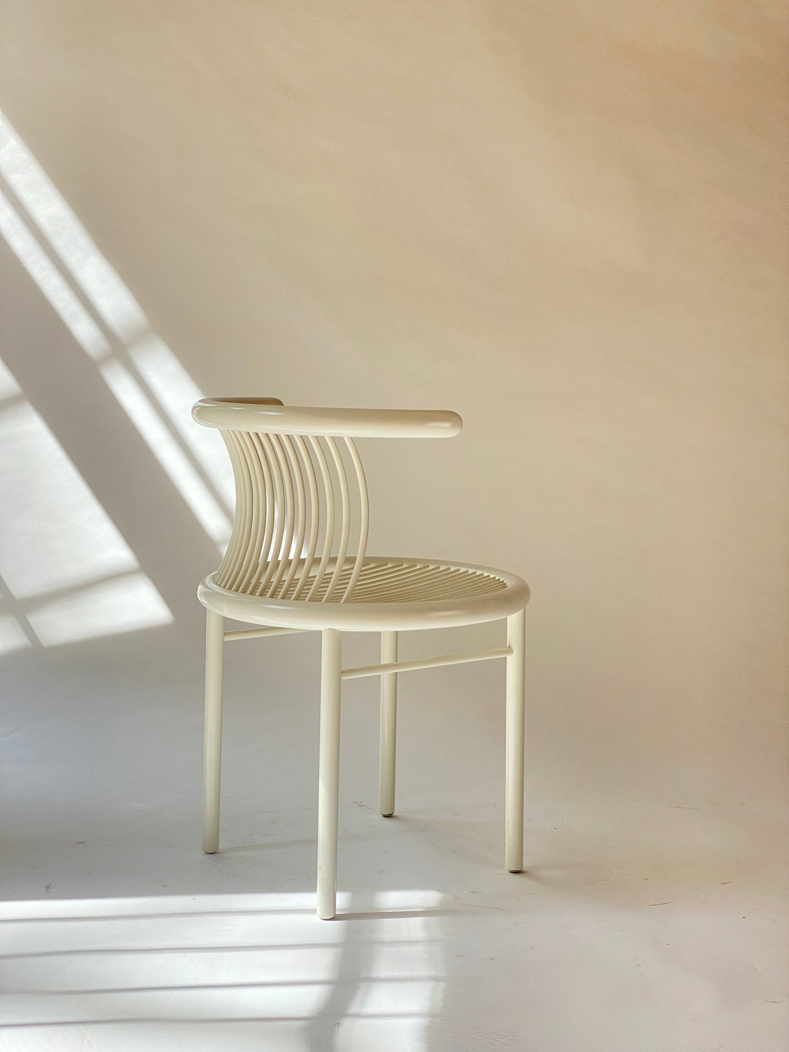 White Circo Dining Chairs by Herbert Ohl for Lübke, 1984